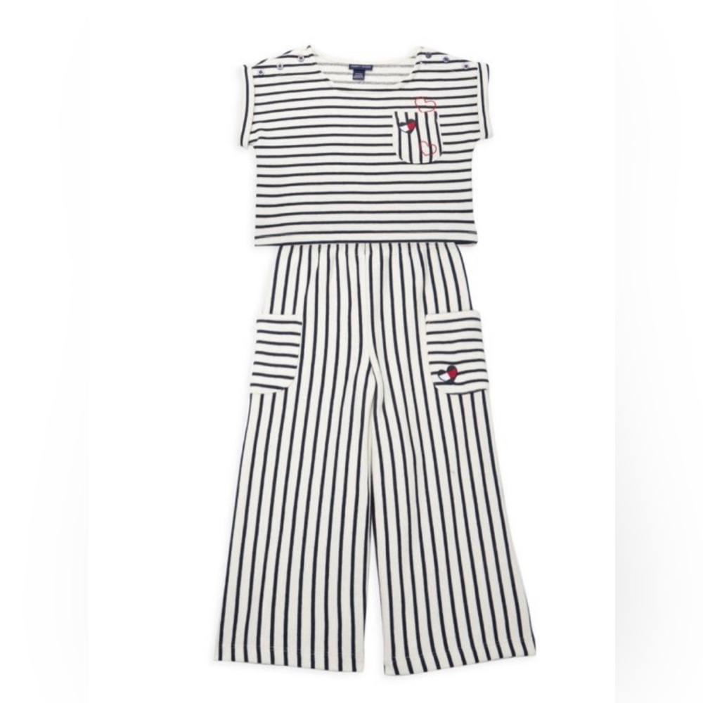 Tommy Hilfiger little girl striped top and pants 🇺🇸